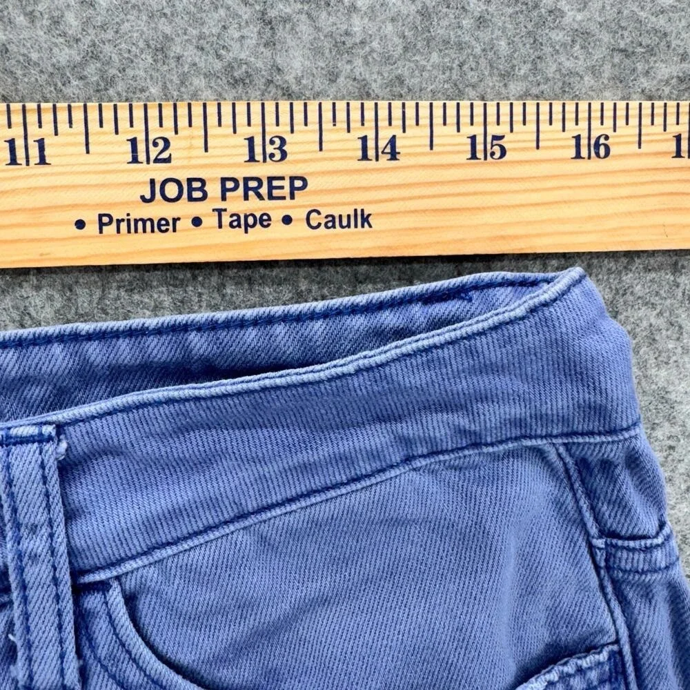 VERMET Wide Leg Jeans Distressed Ripped Crop Denim Size 30 Blue High‎ Rise 90s